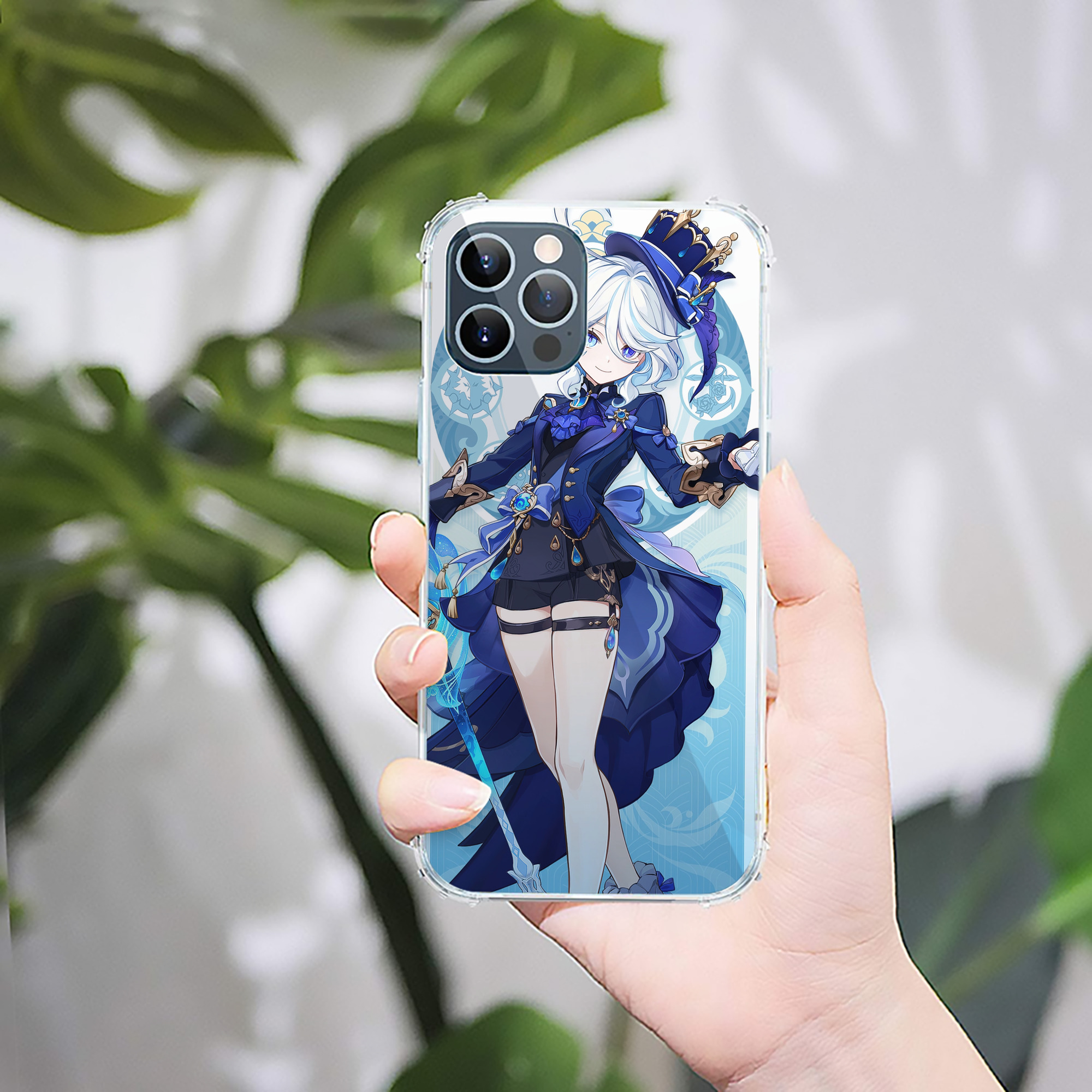 げんし神 genshin 【iPhone 12シリーズ対応】透明スマホケース（クリアソフトケース）